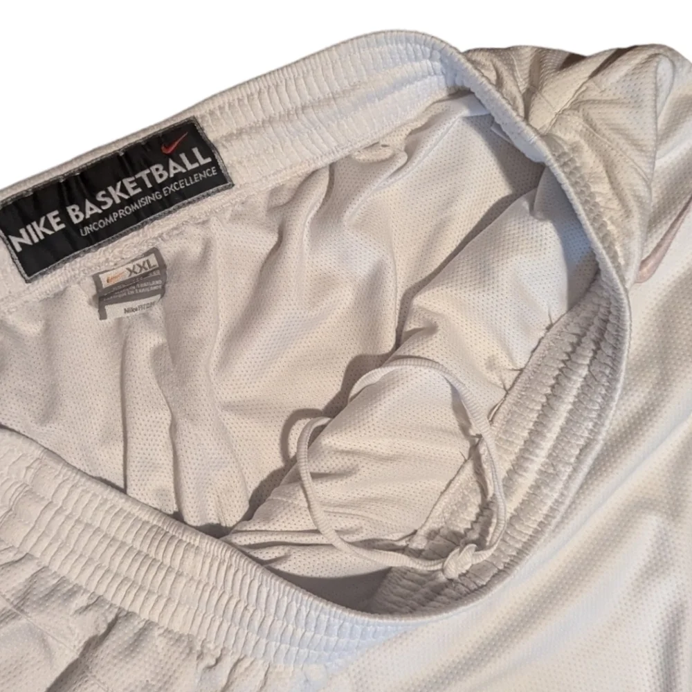 Vtg Nike Basketball force White bronze fit dry jersey mesh Active  Shorts Sz xxl
